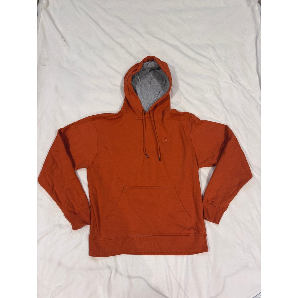 Champion Mens Burnt Orange Pullover Hoodie Sweatshirt Size Medium Authentic(560)